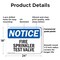Signmission Fire Sprinkler Test Valve OSHA Notice Sign, Plastic, 24in W x 18in L, 2PK OS-2PACK-NS-P-1824-L-12689 - alternate 6